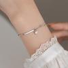 925 Silver Zircon Stars Pendant Bracelets for Women Girls Double Layered Bead Chain Korean Party Jewelry Gifts