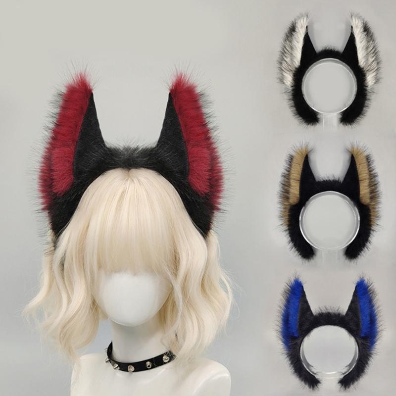 Wolfsohr Haarband Weicher Tierohr Haarreif Haarstyling-Accessoire Für Halloween Anime Kostüm Party Rollenspiel Kopfschmuck