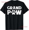 Grand Paw Dog T Shirt Grandpaw Grandpa Lover Vintage  Vintage Washed Homme Fashion Graphic Slightly Stretched Stylish Casual