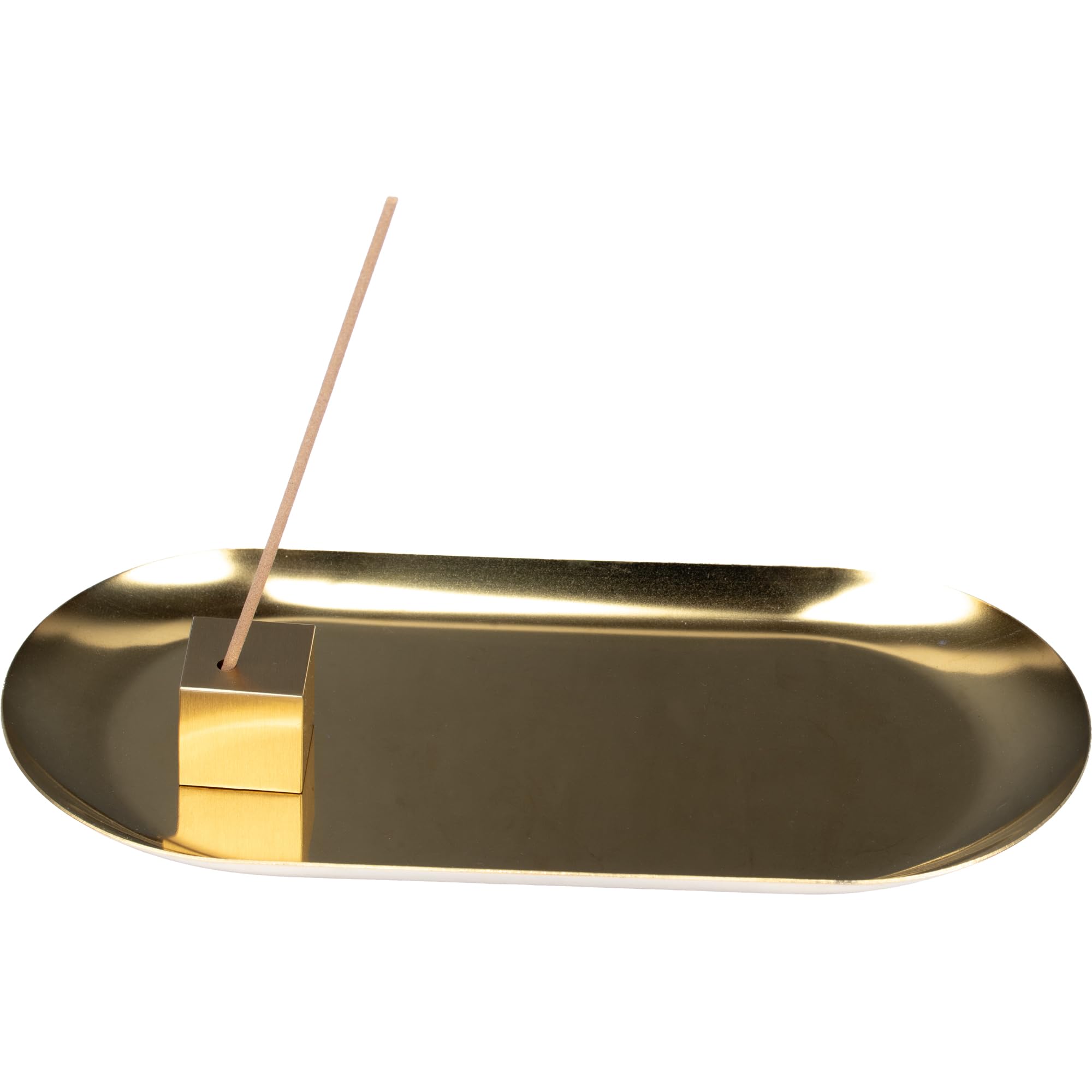 

DANNY LIB Brass Incense Holder and Incense Burner Set, Cube Shape, Modern Design, Japandi, Stylish Home Decor, Perfect Gift