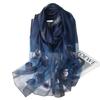 Embroidery Embroidery Handmade Embroidery Silk Wool Silk Scarf Women'S Spring And Autumn Versatile Solid Color Scarf Fashion Shawl Shawl