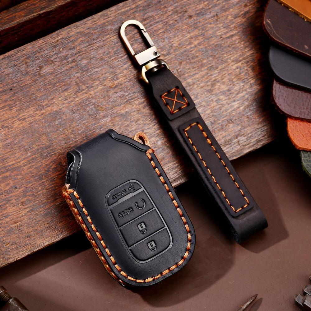 Genuine Leather Key Cover for Honda Keys North America Exclusive Key Holder for Honda Vehicles