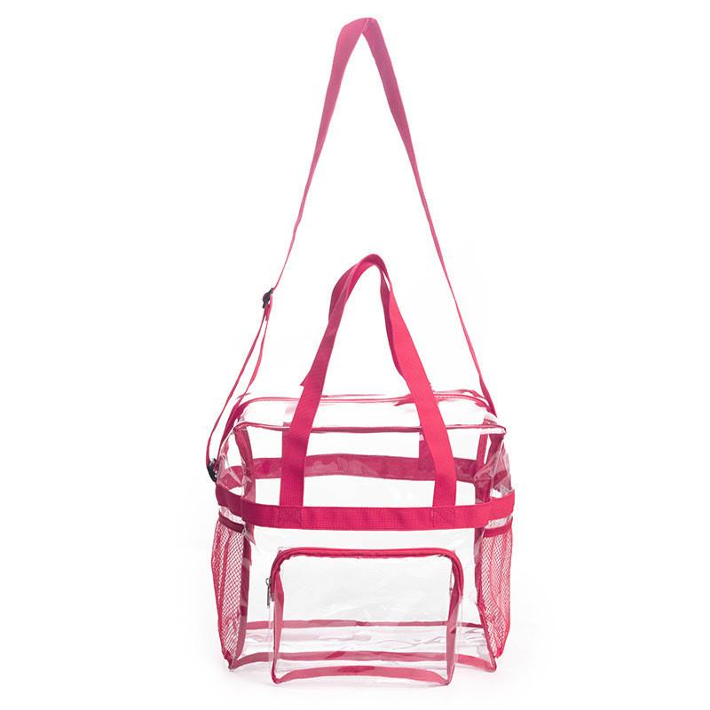 Pvc Transparent Travel Makeup Organizer With Sealed Closure For Suitcase Storage
