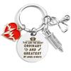 Stainless Steel Keychain Nurses Day Creative Jewelry Grateful Nurse Cap Pendant Gift for Nurses Doctors Keychain for Backpack Bag Pendant