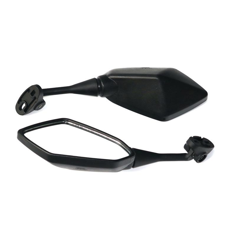 2Pcs/Pair Universal 8mm 10mm Motorcycle Rearview Mirrors for Scooter E-Bike - Convex Back Side Mirror for Electromobile