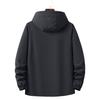 Herren Kapuzen-Arbeitsjacke - Vielseitige lässige wasserdichte winddichte Outdoor-Freizeitjacke