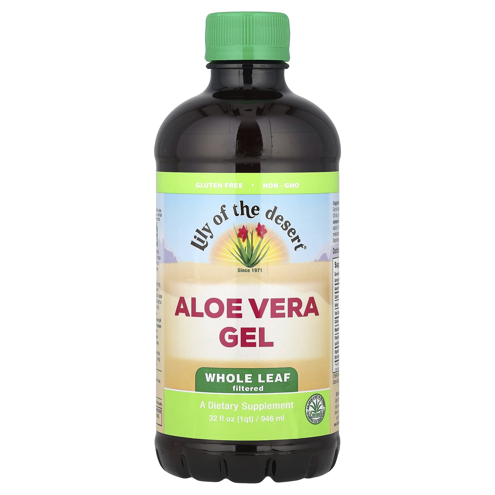 

Aloe Vera Gel, Whole Leaf (Aloin Removed), 946 Ml (32 Fl Oz)