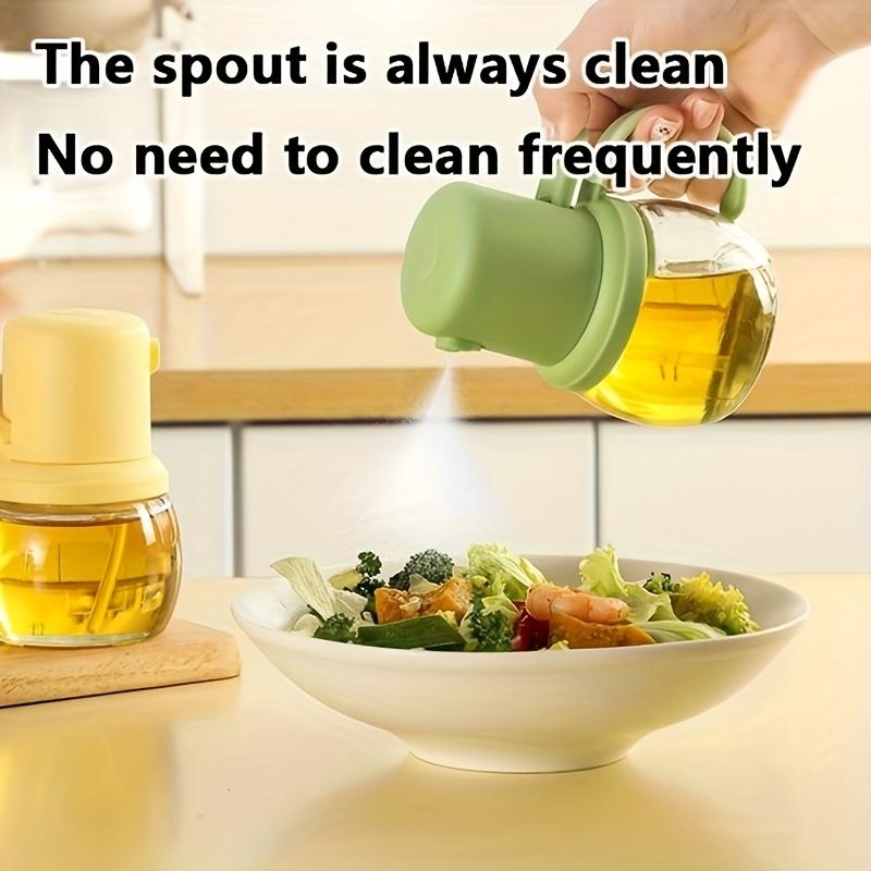 Cute Chubby Design Glass Oil Spray Bottle , Leak Proof, Food Grade, Perfect for Kitchen , Outdoor BBQ, Camping, Picnics , Ideal for Seasoning, Vinegar