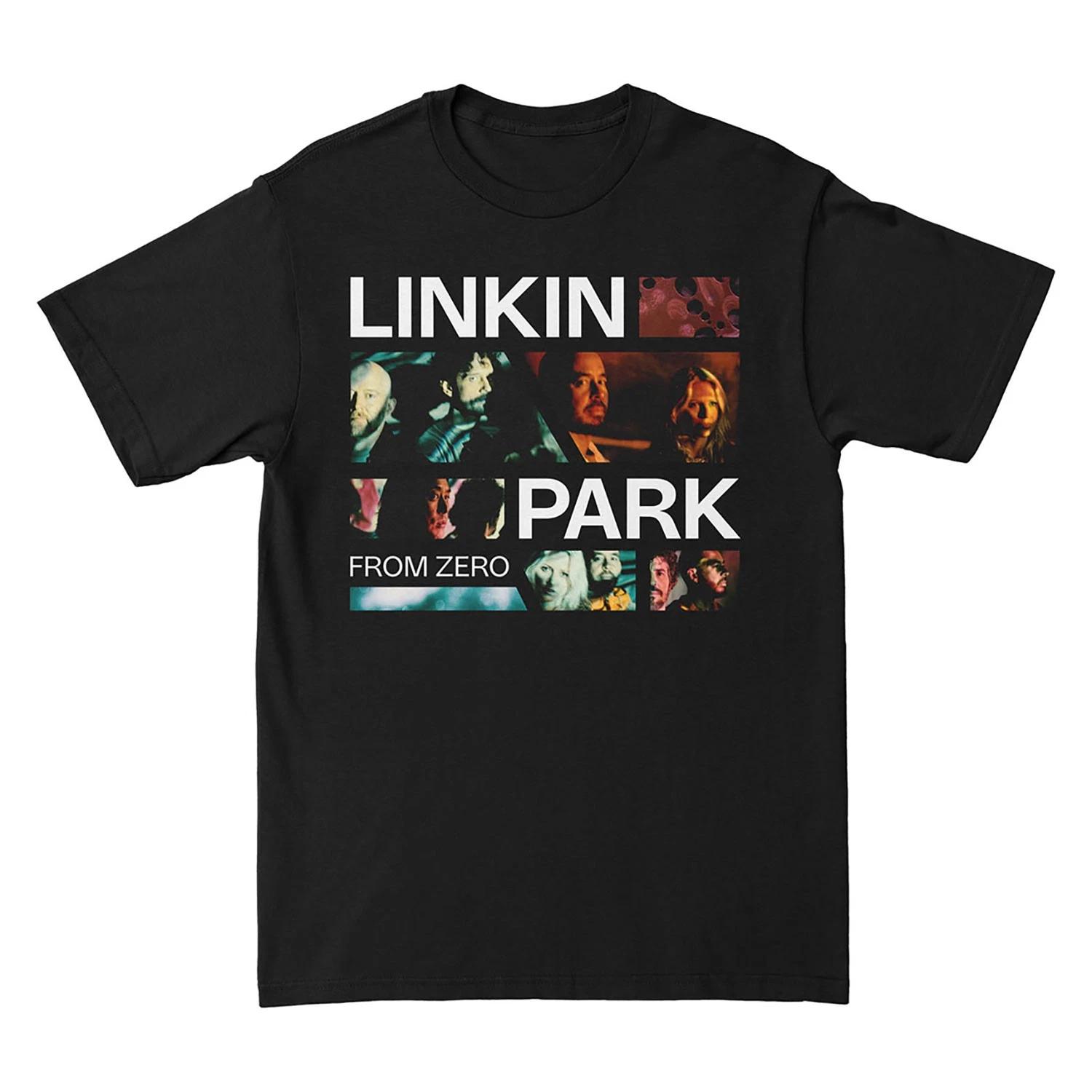 Men s Linkin Park From Zero Photo Grid T-shirt XX-Large Black XXXXL