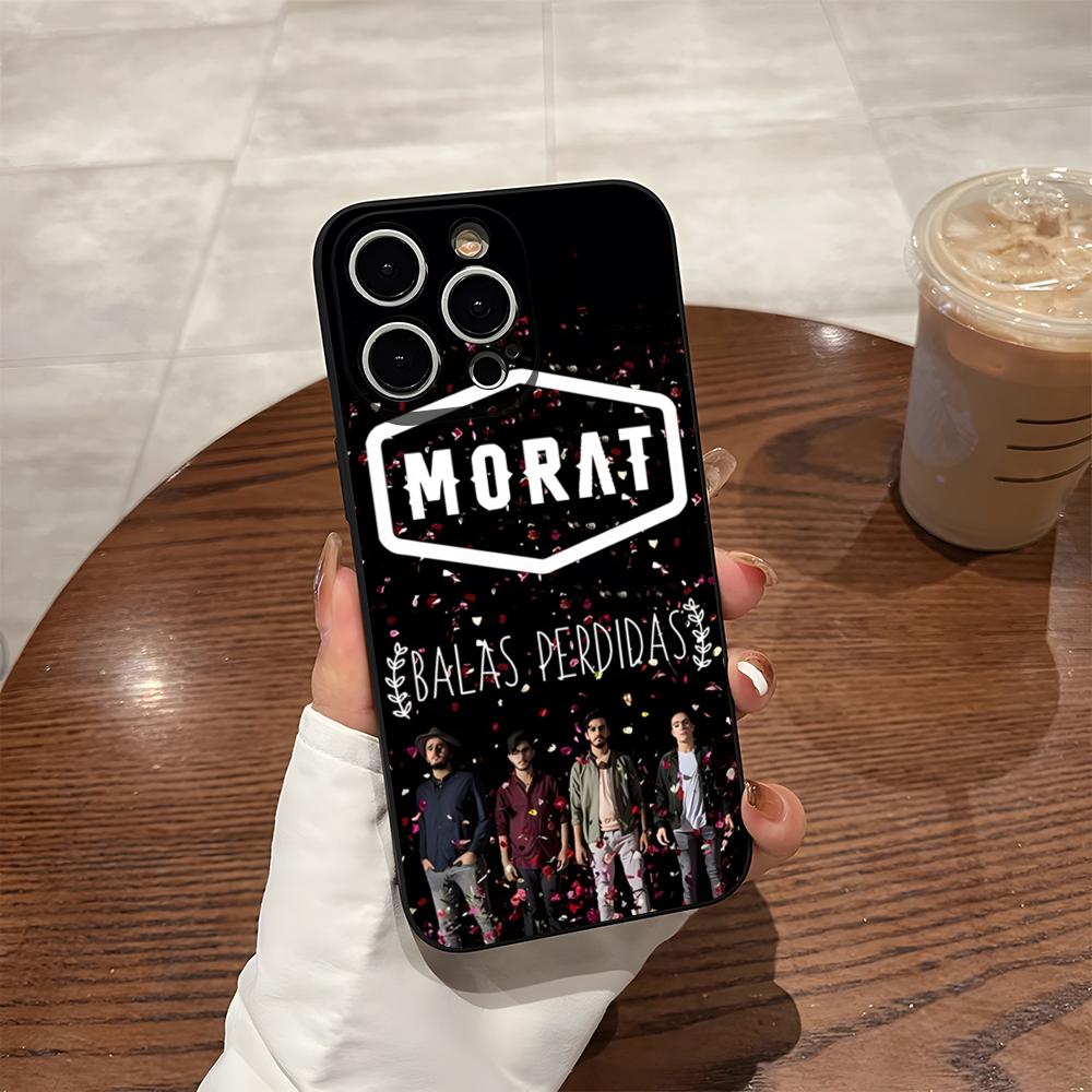 Rock Band Morat Balas Perdidas Telefoonhoesje Voor Iphone 16 Pro Max 15 Pro 14 Plus 13 11 12 Xr X Xs 7 8 Plus Se 2020 Achterkant