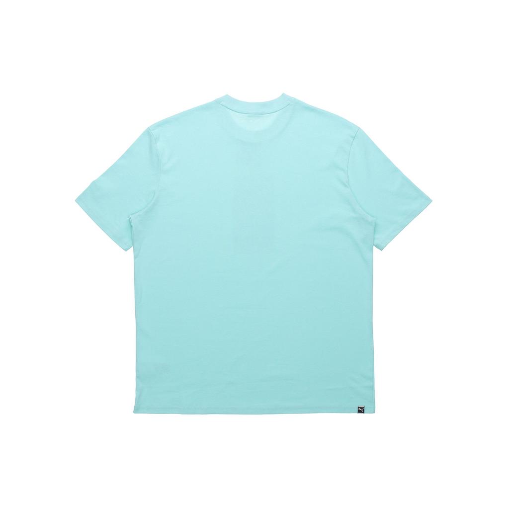 Puma Eco-Friendly Themed Print Short Sleeve T-Shirt Men Tops Blue 599181-33