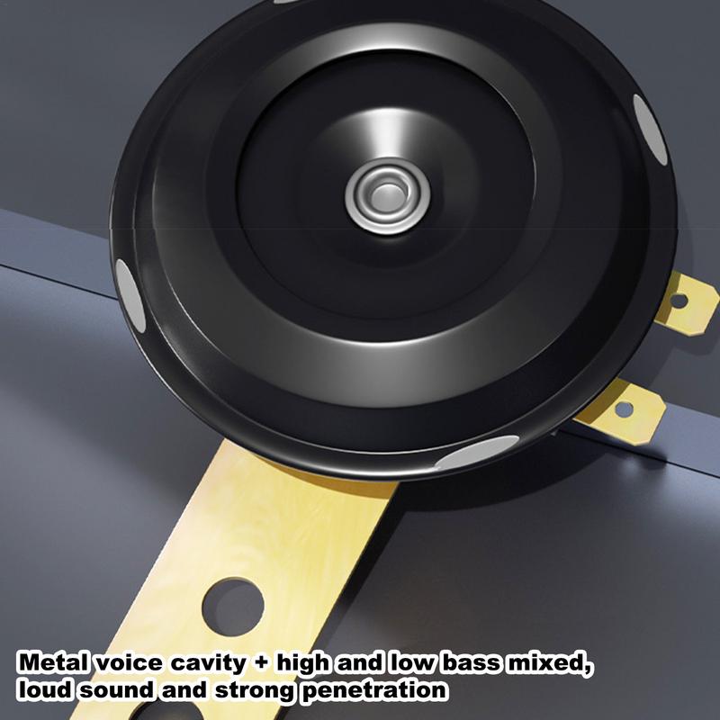 125db 12V Electric Snail Air Horn Waterproof Motorcycle Microphone Wireless Marine Air Horn Car Modification Accessories