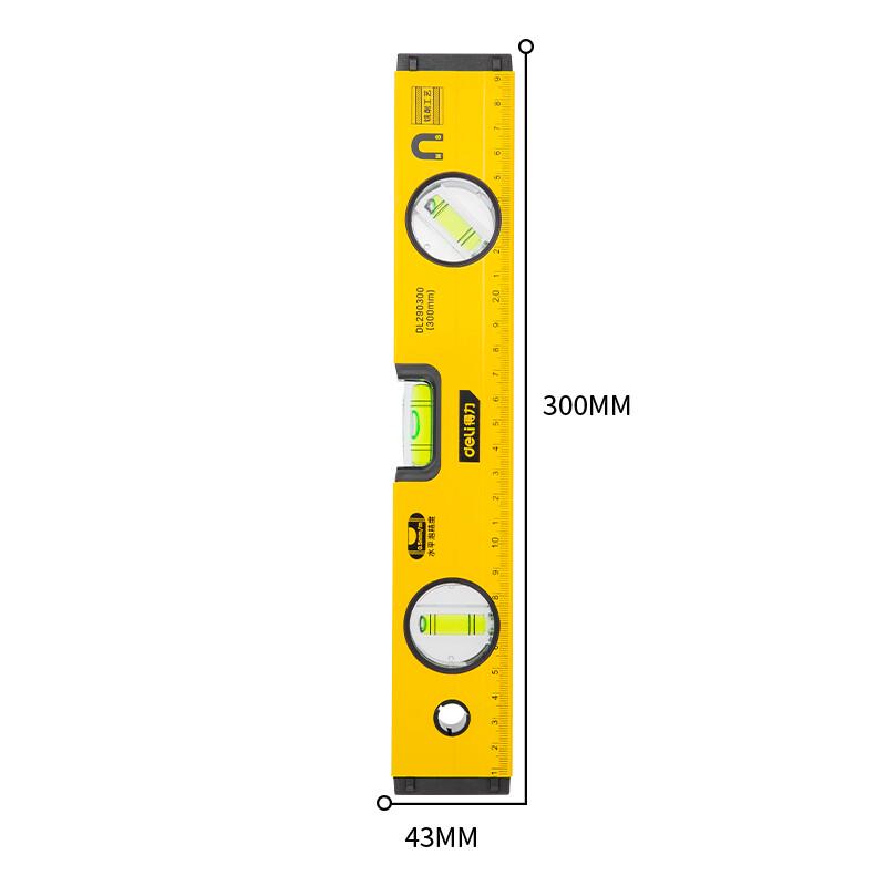 Deli Multi-Angle Magnetic Aluminum Alloy Level Ruler 300mm