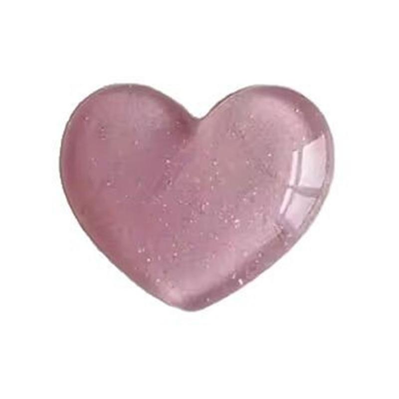 6pcs Colorful Heart Shape Glittering Refrigerator Magnets Fridge Magnetic Stickers For Kitchen, Classroom, Or Office Use