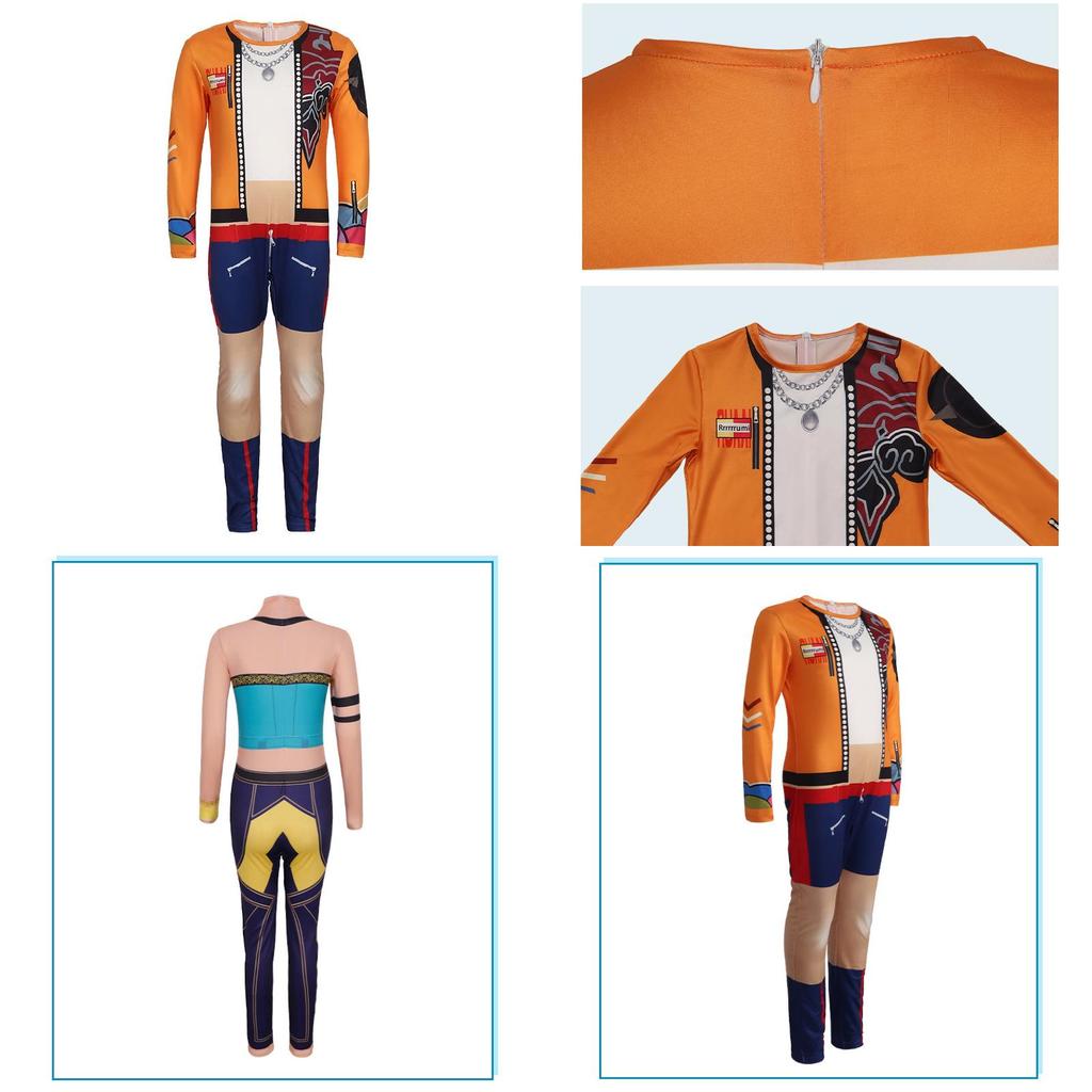 Kpop Demon Hunters Zoey Rumi Cosplay With Milk Silk Fabric For Game Anime Role Play