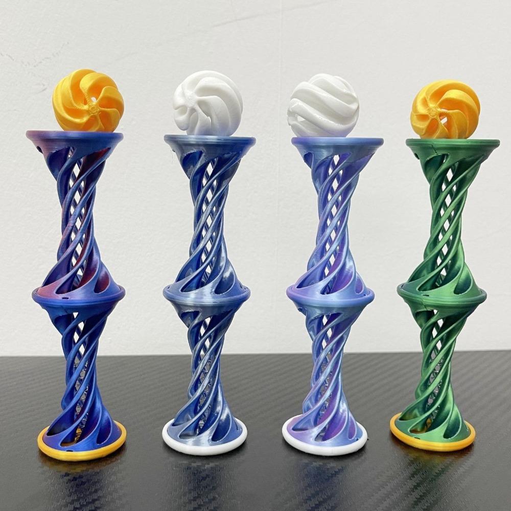 3D Printing Fidget Toy Double Layered Spiral Tree Diversified Adult and Child Stress Relief Roller Fingertip Stress Relief