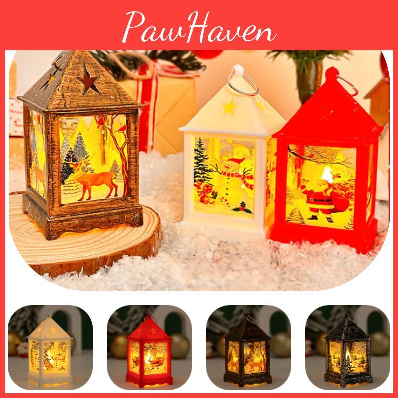 Unique Christmas Night Light Led Electronic Candle Light For Festive Decoration Plastic Glass Material