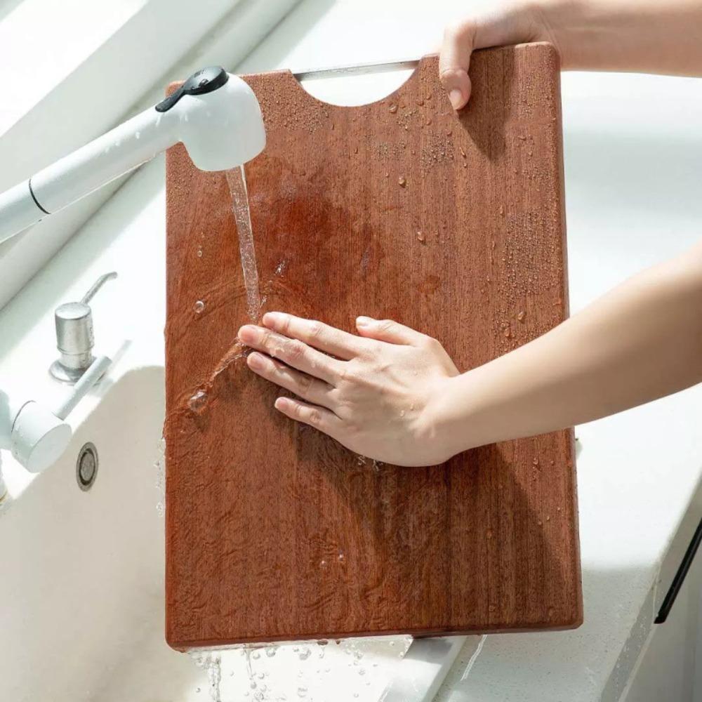 Rectangular Ebony Cutting Board Antibacterial Chopping Board Wooden Chopping Blocks Vegetable