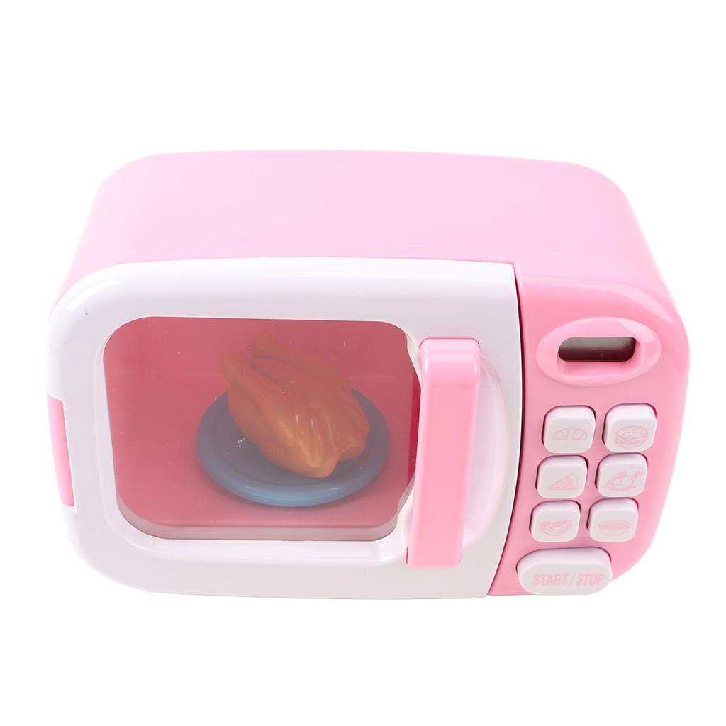 Pretend Play Kitchen Toy Interesting Cute Electronic Microwave Toys Kitchen Play Set with Sound