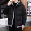 Gefütterte Jacken für den Winter Verdickte gefütterte Jacken für Herren Winter Koreanische Version des Trends Trendy Brand Lockere gefütterte Jacken mit Kapuze für Herren
