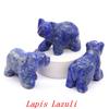2" Natural Crystal Bear Figurine Healing Stone Carved Animals Reiki Crafts Small Statue Decoration Home Decor Present Souvenir