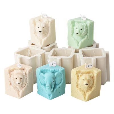 תבנית נר בצורת חיה תלת-ממדית, תבנית סבון ארומתרפי, תבנית אפוקסי שרף, קישוט גבס לימי הולדת ופסטיבלים