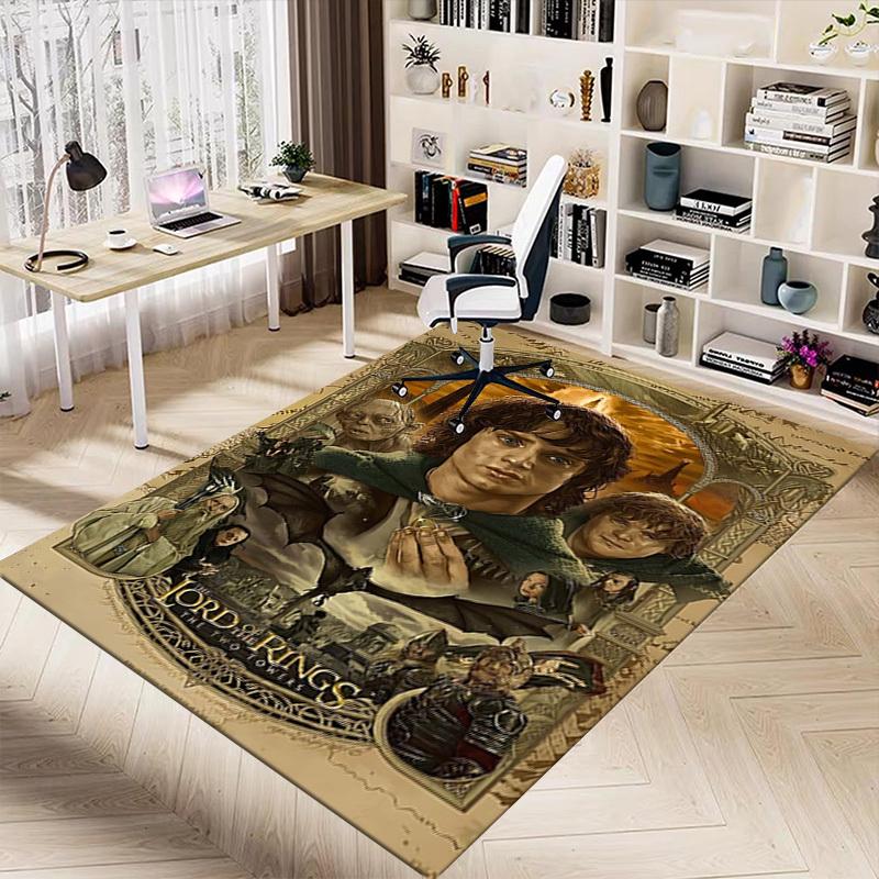 1PC The Lord of the Rings Two Towers Extra Large Non-Slip Floor carpet, Office, family, bedroom, Studio - Large Area Rug Indoor Rugs1167A