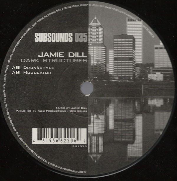 12-дюймовая пластинка JAMIE DILL Dark Structures SU1535 Subsounds 2005 Бельгия Танцевальная Электроника Б/у