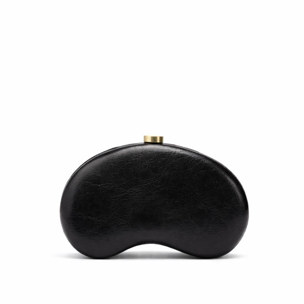 

Fashion Pu Cashew Dinner Bag Hand Grab Banquet Wedding Shoulder Messenger Bag чорний