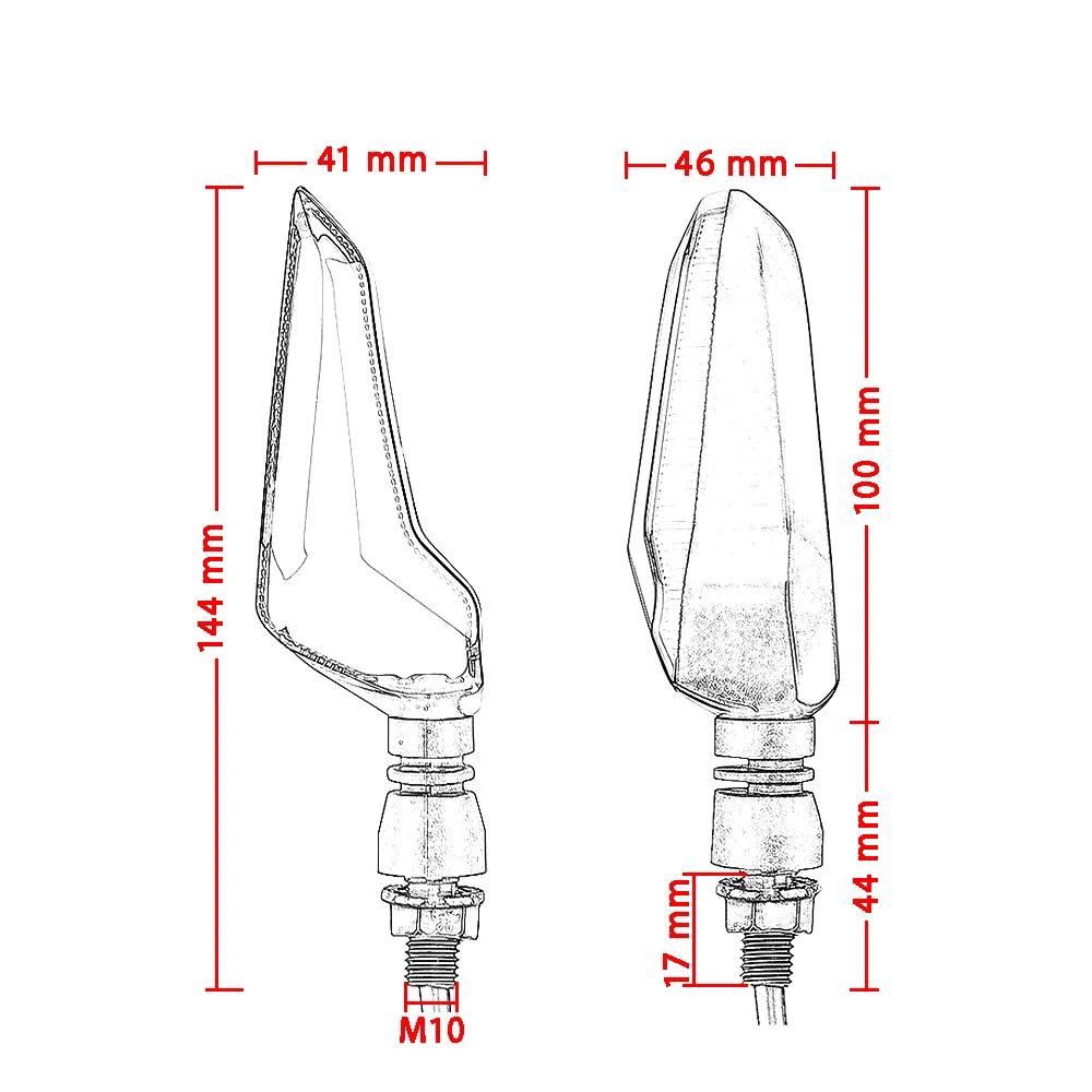 1 Paar Motorrad LED Blinker Blinker Blinker für Kawasaki / Suzuki / Yamaha / cbr650f Tagfahrlicht Blinker Lampe