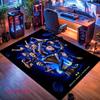 Inter Milan Carpet Rug for Living Room Bedroom Home Sofa Decoration,Kids play Nonslip Floor Mat