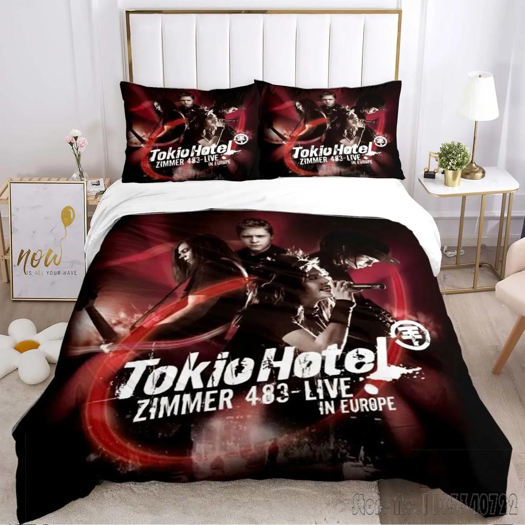Tokio Hotel Bedding Set Single Twin Duvet Cover Set HD Comforter Cover for Kids Bedding Sets Bedclothes Bedroom Decor