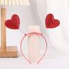 Red Peach Heart Red Love Headband Confetti Hair Hoop Valentines Day Headdress  Couple Gifts