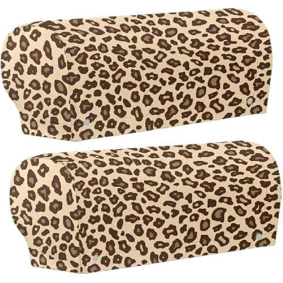 Arm Chair Covers - Set of 2, Slip Covers for Armchairs & Recliners, Integrated Twist Pin - Rose Red