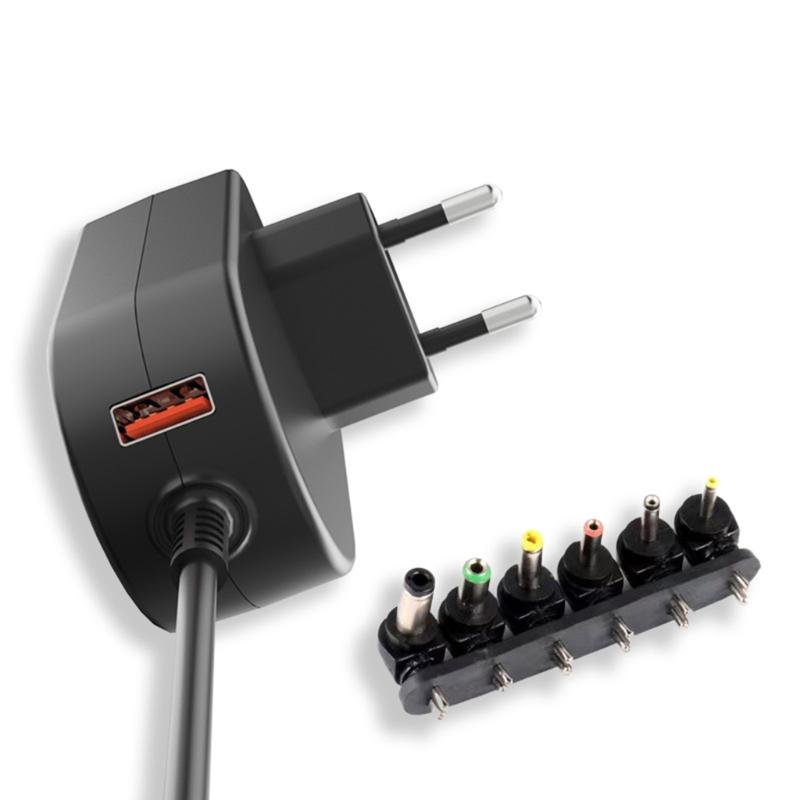 Adjustable 12V DC100-240V to DC5521 Power Supply Adapter 100-240V Input with Safety Protections