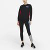 Nike Dri-FIT Colorblock Bedrucktes Strick-Sweatshirt mit Rundhalsausschnitt und langen Ärmeln für Damen Sweatshirt Schwarz DA0392-010