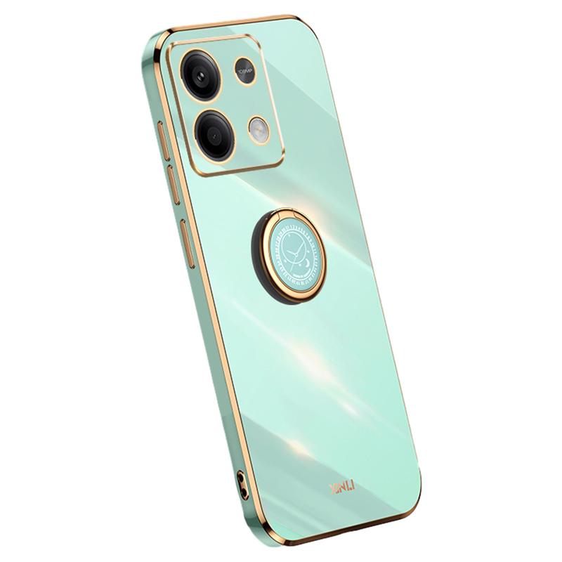 XINLI For Xiaomi Redmi Note 13 4G Case Soft TPU Electroplating Phone Kickstand Cover