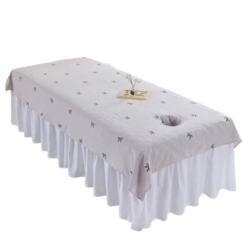 

1PC Bed Sheets for All Seasons Flower Printed Spa Massage with Holes 76x190cm Beauty Salon Skin Friendly 76*190cm