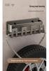No-Drill Aluminum Wall-Mounted Toothbrush and Toothpaste Holder with Mouthwash Cup