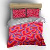 Multicolored wavy heart shapes. Bedding sets Duvet cover sets Duvet covers Pillowcases(1 * Duvet Cover 2 * Pillowcases without duvet insert)