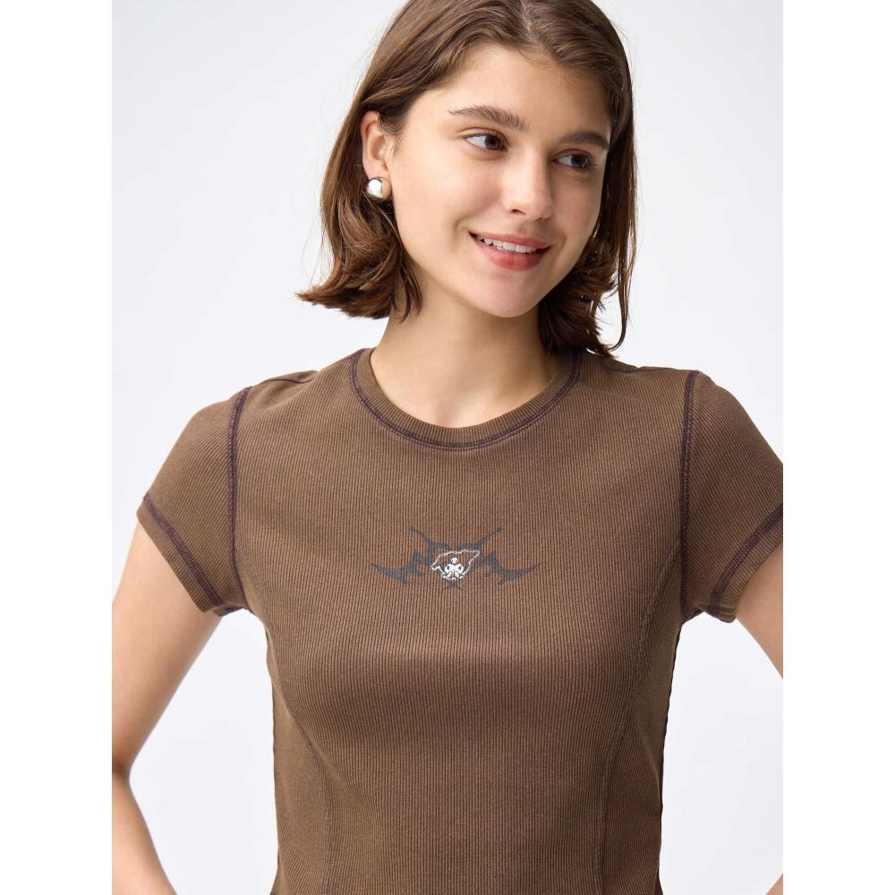 GU by Uniqlo Rib Mini T Kuromi