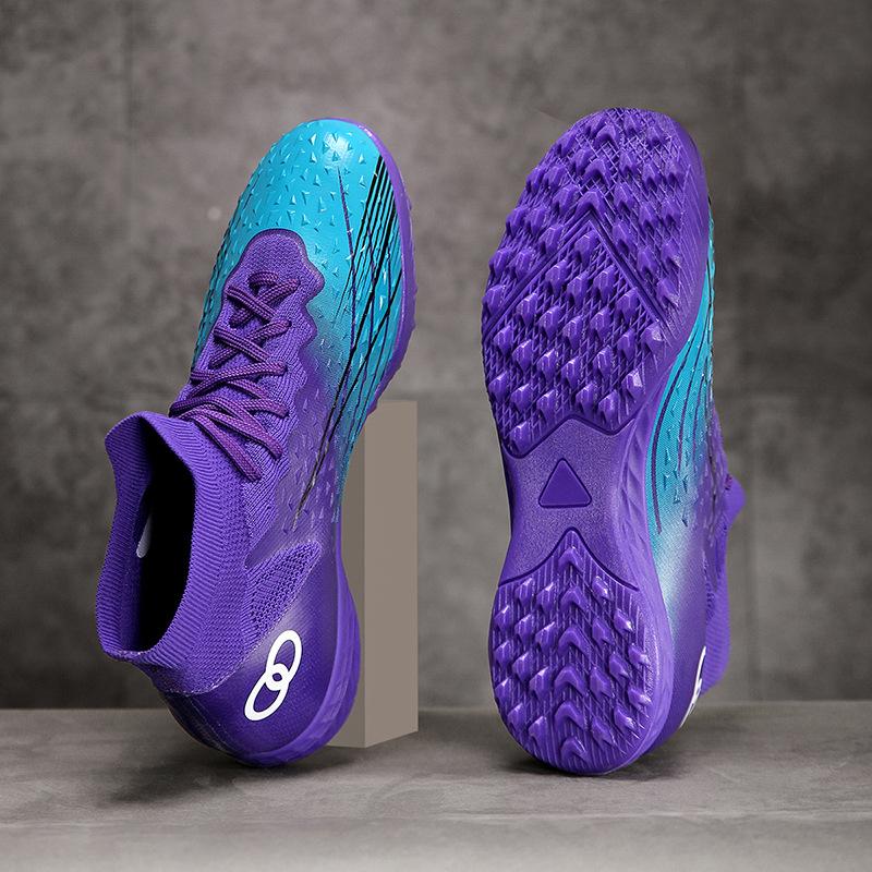 New high-top football shoes AG long nails sports shoes TF broken nails non-slip and wear-resistant training men's factory