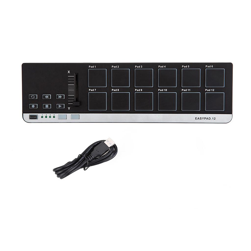 Worlde EasyPad.12 Portable Mini USB 12 Drum Pad MIDI Controller