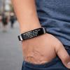 Black Stainless Steel Christian Faith Bracelet Silicone Material Inspirational Bracelet  Events