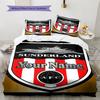 Sunderland Association Football Club Custom Name Pattern Bedding Quilt Set Quilt Cover Pillowcase Home Birthday Gift(1 * duvet cover + 2 * pillowcase,