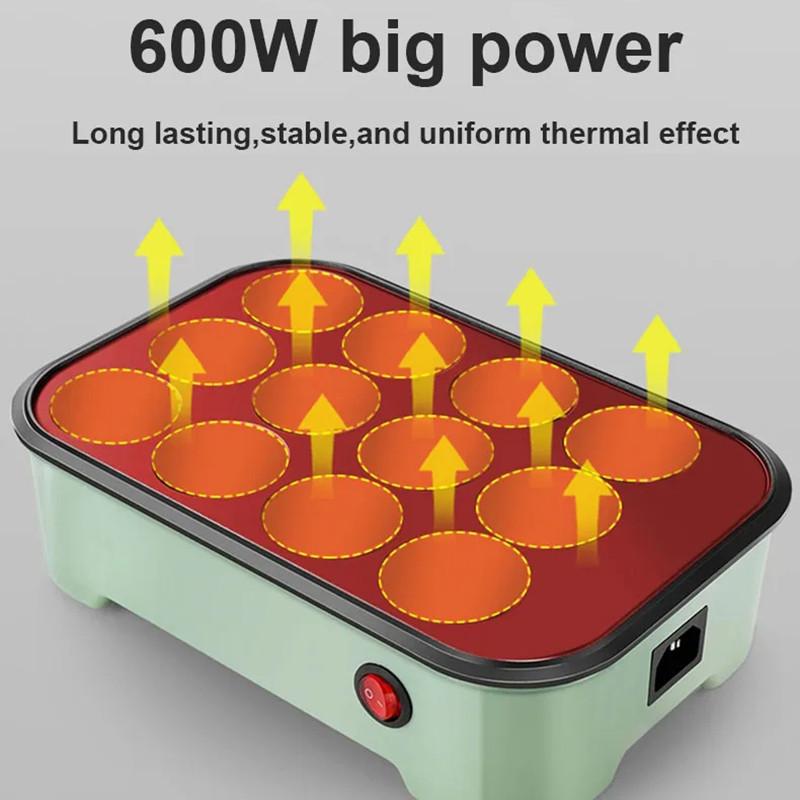 600W Høy Effekt Elektrisk Bleksprutballmaskin Husholdnings Takoyaki Stekepanne Profesjonell Kjøkken Stekepannemaskin