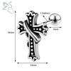 ZS 1 PC Punk Gothic Skull Stud Earring For Men Women Spider Snake Earrings Ear Studs Cartilage Helix Lobe Piercing Jewelry 16G