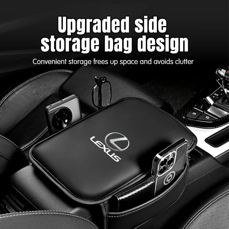 For Lexus GX470 CT200H IS300H IS200 IS250 RX350 GX460 NX200 GS430 RX300 Car Armrest Box Pad Leather Armrest Mat Car Accessories