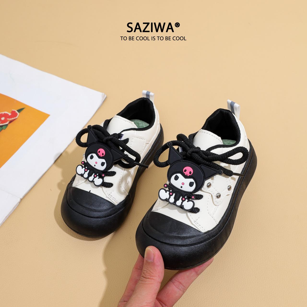 

Girls shoes 2025 new Kulomi little girl casual shoes children s sports shoes medium and older children s soft-soled canvas shoes 31