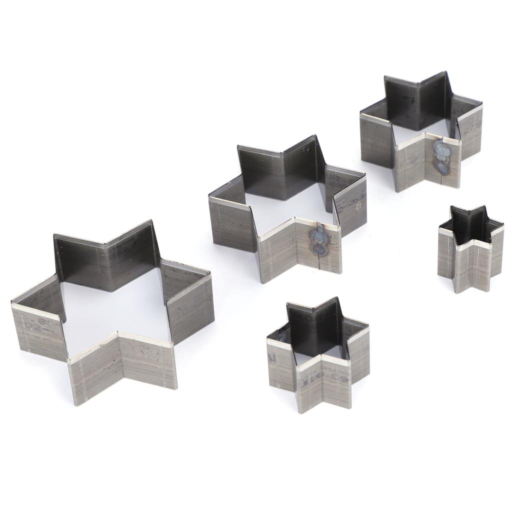 Set Punch Die Leather 5pcs Cutter Hollow Star Cutting Mold Craft Handmade Diy Tool
